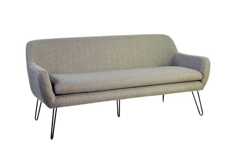 Location de canapé 3 places confortable en tissu gris à Marseille et dans la région PACA