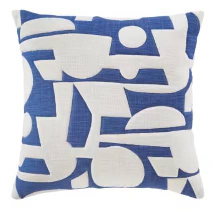 Location de coussin en coton écu et bleu pour vos décorations évènementielles à Marseille