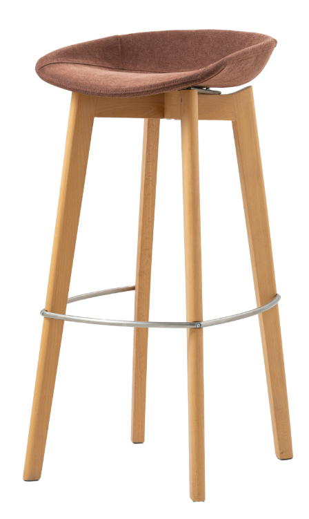 Location de tabouret haut style scandinave en tissu terracotta à Marseille et dans la région PACA