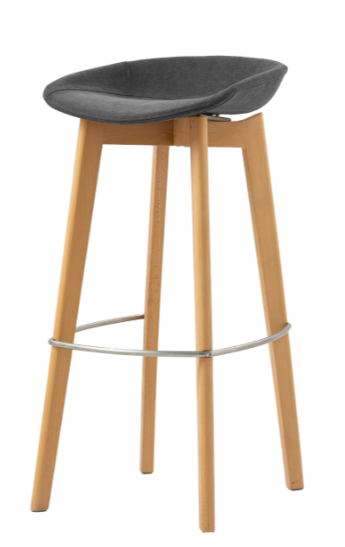 Location de tabouret haut scandinave en tissu gris à Marseille et dans la région PACA