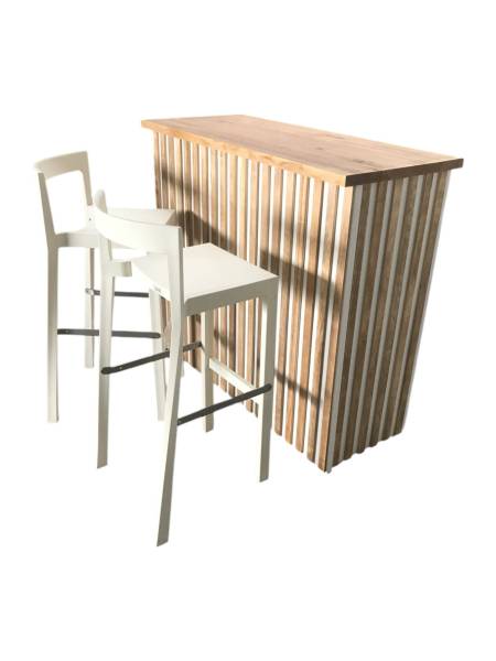 Location de banque d'accueil en bois à Marseille et la région Sud