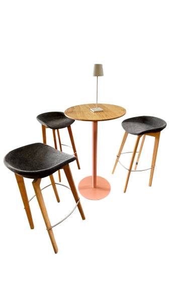 Location de tabouret haut scandinave en tissu gris à Marseille et dans la région PACA