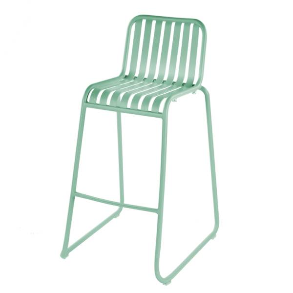 Location de tabouret haut d'extérieur original turquoise sur Marseille et dans toute la région PACA