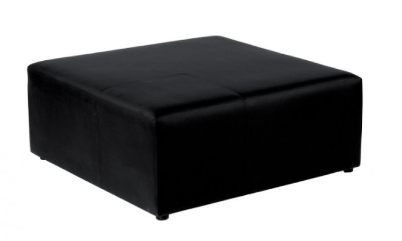 Location de grand pouf carré noir à Marseille et la région PACA