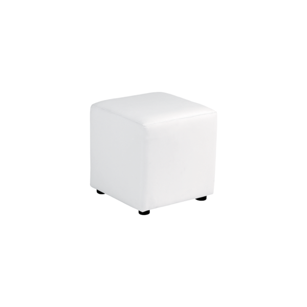 Location de pouf en simili cuir blanc à Marseille et dans la région PACA