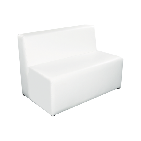 Location de chauffeuse 2 places en simili cuir blanc à Marseille et dans la région PACA