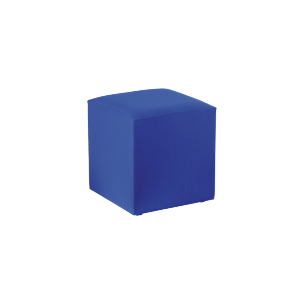 Pouf houssé bleu marine