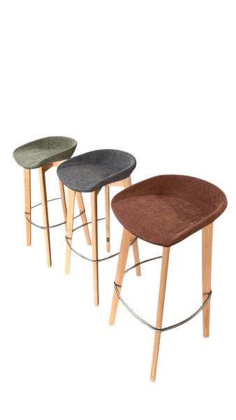 Location de tabouret haut scandinave en tissu gris à Marseille et dans la région PACA
