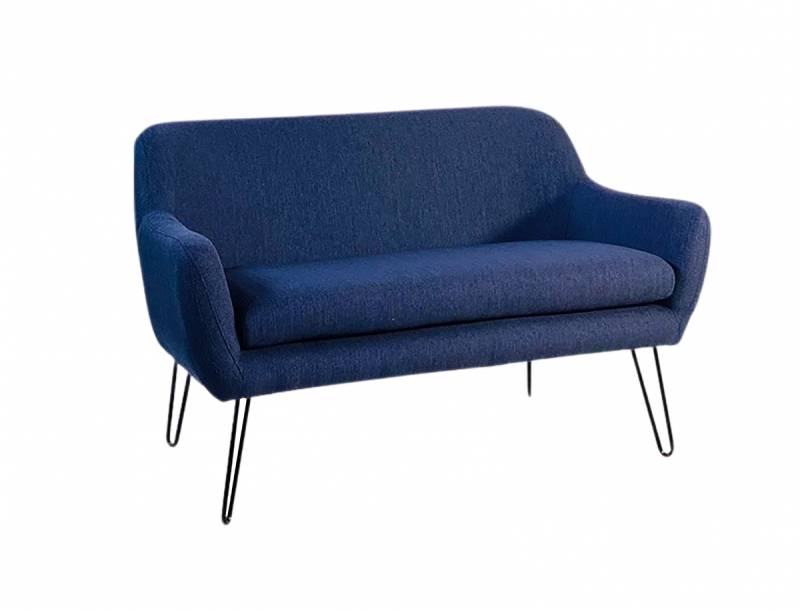 Location de canapé 2 places confortable bleu à Marseille et dans la région PACA