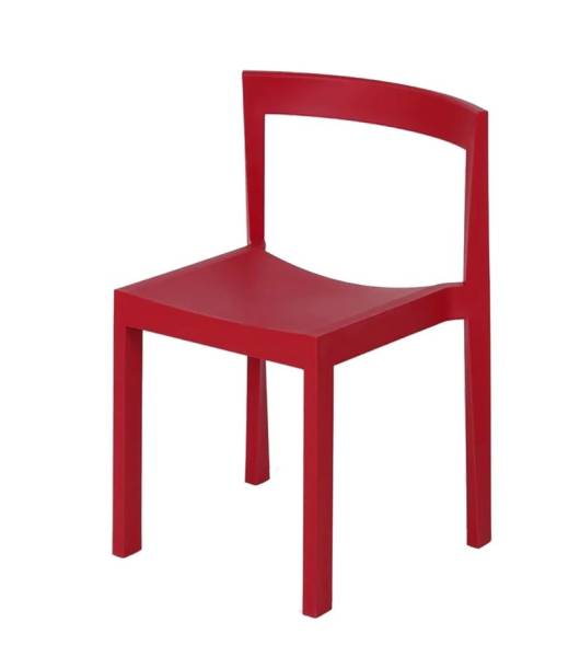 Zoom sur la matière recyclée de la chaise Poly bleue, mobilier professionnel disponible à Marseille