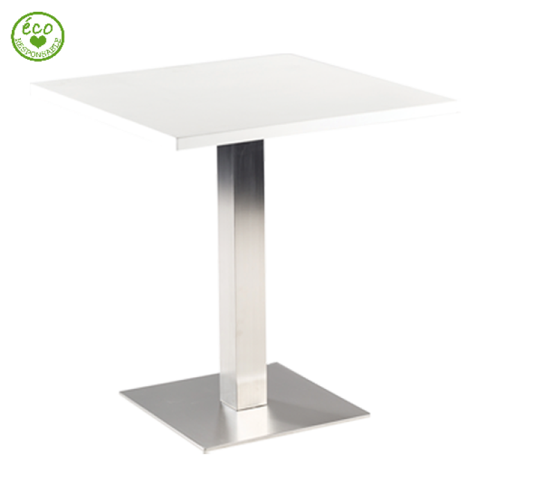 Location de table moderne blanche inox à Nîmes et dans toute la région Sud