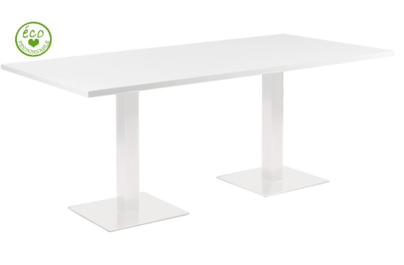 Location de table moderne pour congrès blanche sur Toulon et toute la région Sud