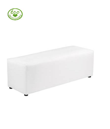 Location de banquette 2 places en simili cuir noir à Marseille et dans la région PACA