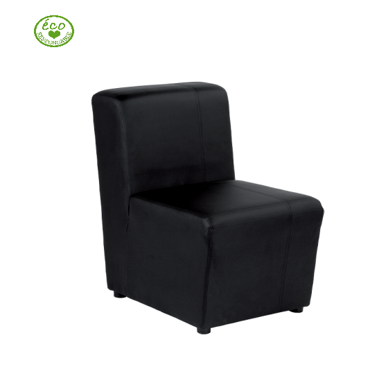 Location de chauffeuse 1 place en simili cuir noir à Marseille et dans la région PACA