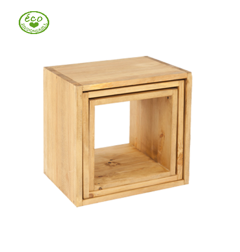 Location de table basse cube en bois à Marseille et dans toute la région PACA