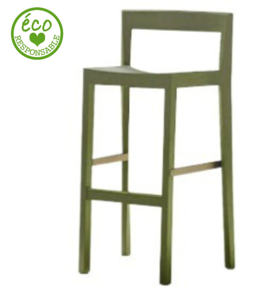 Location de tabouret haut en matière recyclée Poly avocat sur Marseille et la région PACA