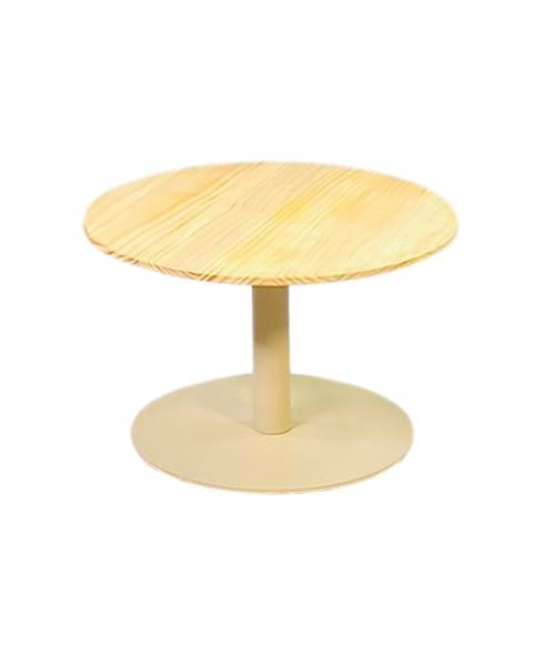 Location de table basse cosy beige plateau bois sur Marseille et dans toute la région PACA