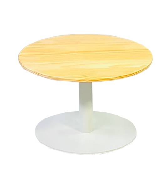 Location de table basse cosy blanc plateau bois sur Marseille et dans toute la région PACA