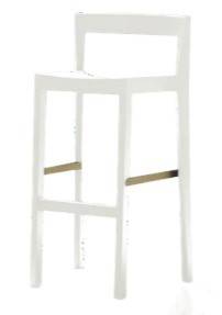 Location de tabouret haut en matière recyclée bleu Poly à Marseille et la région PACA