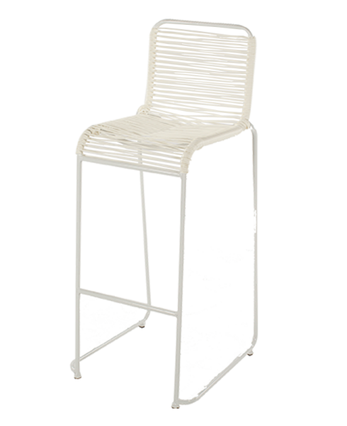 Location de tabouret haut scoubidou fun blanc sur Marseille et dans toute la région PACA